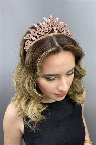 Pink Bridal Henna Crown