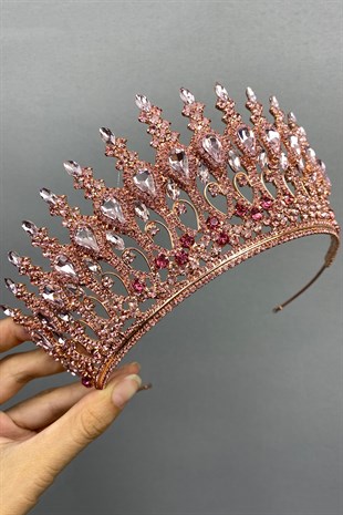 Pink Rose Henna Model Bridal Henna Crown