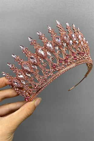 Pink Rose Henna Model Bridal Henna Crown