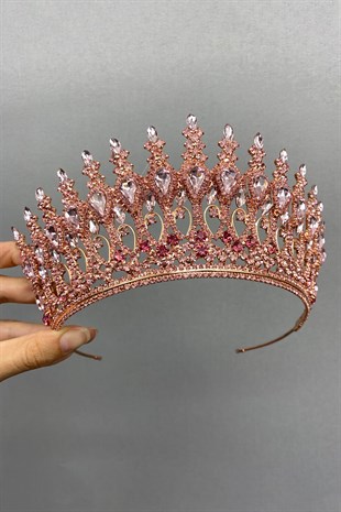 Pink Rose Henna Model Bridal Henna Crown