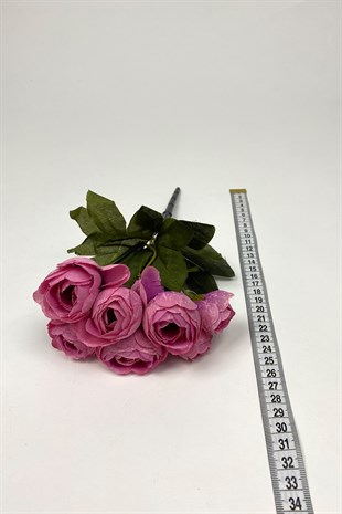 Pembe Şakayık Eren Gül Yapay Çiçek 1 Demet