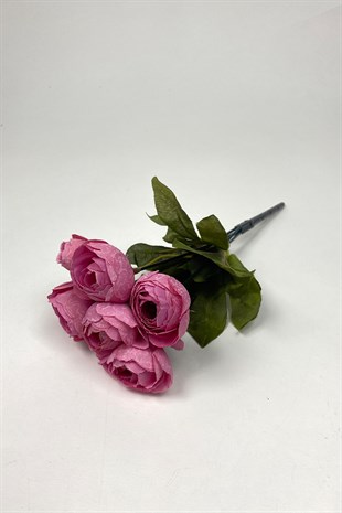 Pembe Şakayık Eren Gül Yapay Çiçek 1 Demet