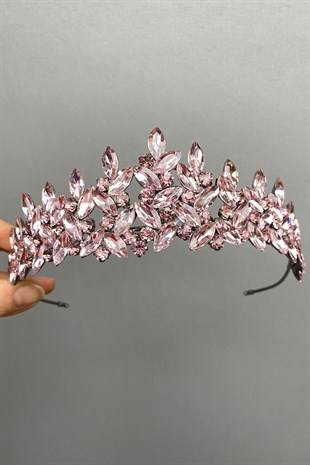 Pink Subra Model Bridal Henna Crown