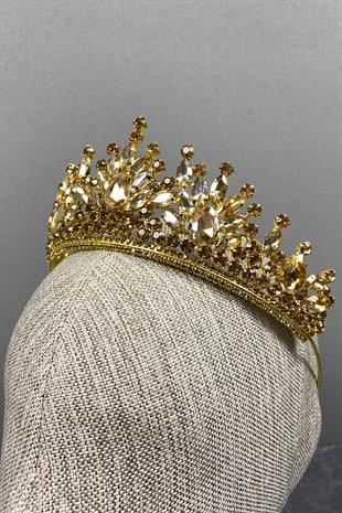 Pera Bridal Henna Crown with Shiny Stones