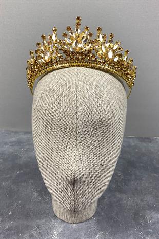 Pera Bridal Henna Crown with Shiny Stones