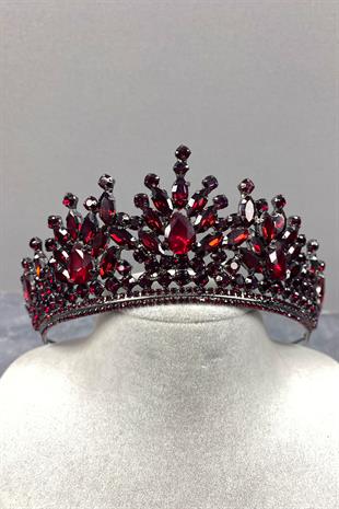 Pera Bridal Henna Crown with Shiny Stones