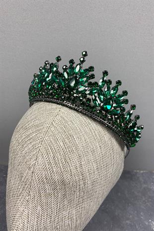 Pera Bridal Henna Crown with Shiny Stones