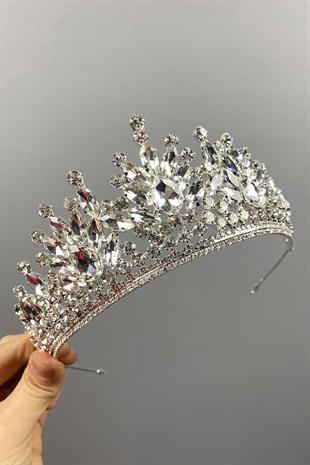 Pera Bridal Crown with Bridal Stones