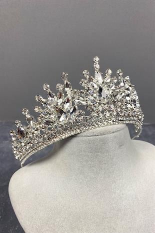 Pera Bridal Crown with Bridal Stones