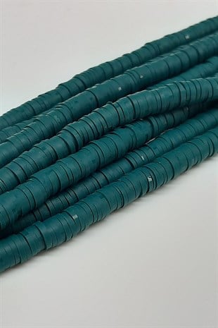 Petrol Mavisi Fimo Hamur Boncuk 6Mm