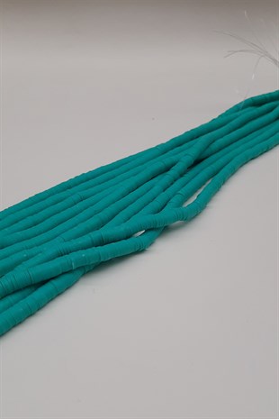 Petrol Green Fimo Dough Beads 6Mm