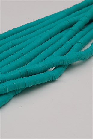 Petrol Green Fimo Dough Beads 6Mm