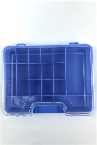 Plastic Eyed Jewelry Box Blue