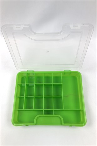 Plastic Eyed Jewelry Box Green