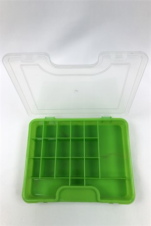 Plastic Eyed Jewelry Box Green