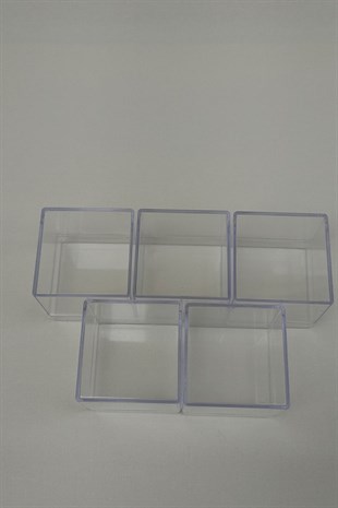 Plastic Square Box Wedding Candy 120 Pieces