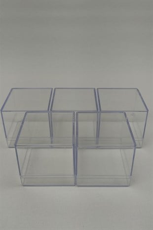 Plastic Square Box Wedding Candy 24 pcs