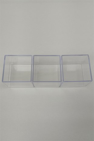Plastic Square Box Wedding Candy 24 pcs