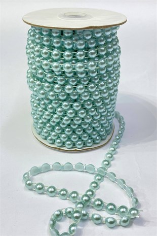 Plastik Şerit Yarım İnci 8 mm 10 mt