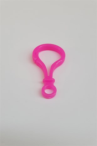 علامة استفهام بلاستيكية شماعات مصاصة فوشيا