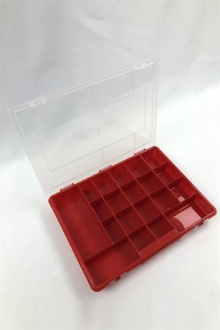 Plastic Jewelry Box Red
