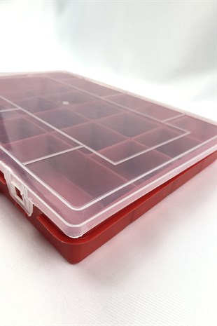 Plastic Jewelry Box Red