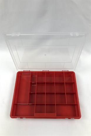 Plastic Jewelry Box Red