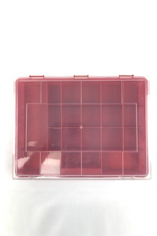 Plastic Jewelry Box Red