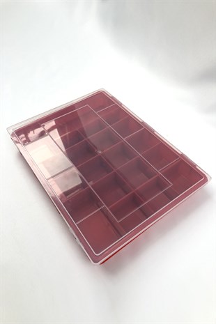 Plastic Jewelry Box Red