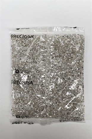 Preciosa Triangles Cut Silver Color Beads 78102 250 gr