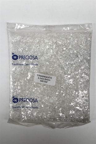 Preciosa Triangles Cut Transparent Beads 48102 250 gr