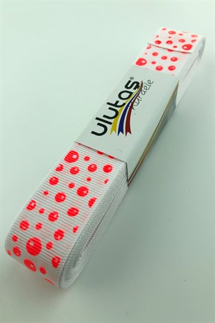 Puanlı Baskı Grogren 2,5 cm Kurdele