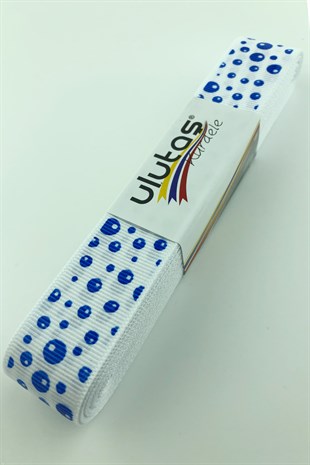 Puanlı Baskı Grogren Kurdele 2,5 cm