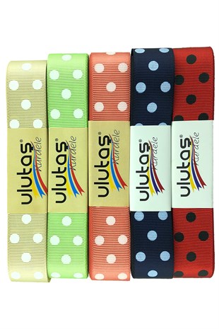 Polka Dot Grosgrain Ribbon 2.5 cm