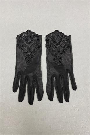 الجملة قبعة الزفاف نقطة البولكا وقفازات الزفاف الدانتيل