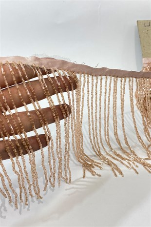 Pudra Boncuklu 15 cm Saçak Püskül