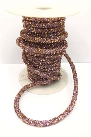 شريط أنبوب مطرز بالخرز الذهبي