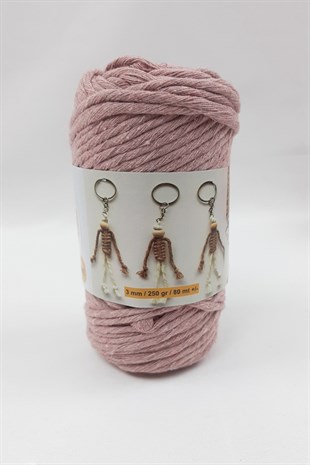 Pudra İnce Büklüm Makrome