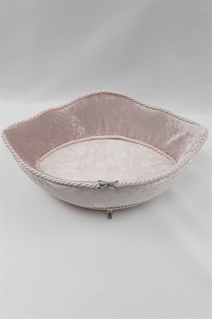 Pudra Kadife Kaplı Gondol Kutu