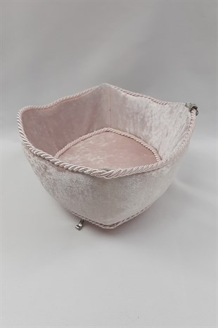 Pudra Kadife Kaplı Gondol Kutu