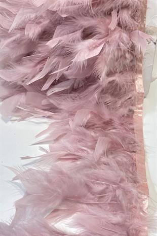 Powder Goose Feather Otriş Ribbed Strip Feather