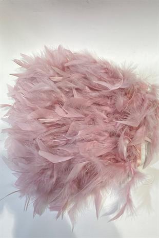 Powder Goose Feather Otriş Ribbed Strip Feather