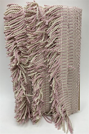 Pudra Krem Bulyon Saçak Püskül