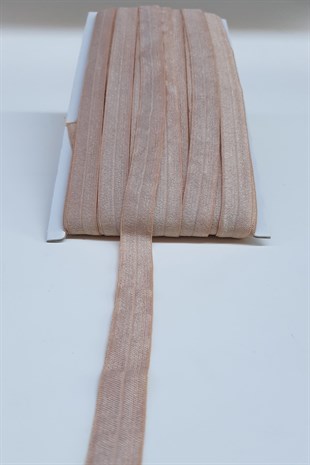 Açık Pudra Lastikli Saç Bandı 1,5cm