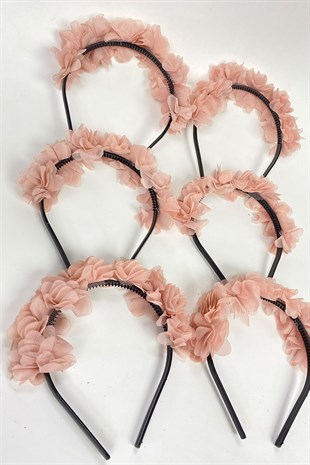 Powder Laser Flower Bridesmaid Tiara and Child Gift Tiara 6 pcs