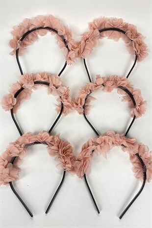 Powder Laser Flower Bridesmaid Tiara and Child Gift Tiara 6 pcs