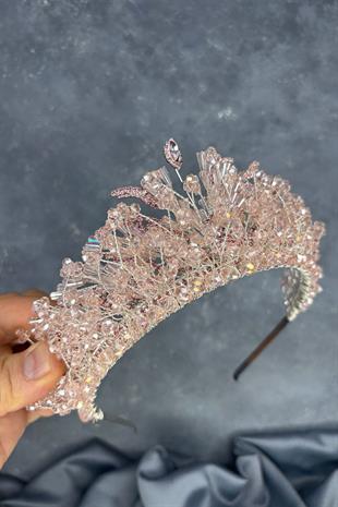 Powder Livan Beaded Bridal Henna Crown Hair Accessory