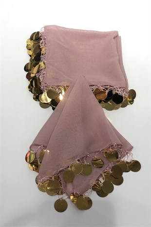 Powder Luxury Sequin Halay Handkerchief
