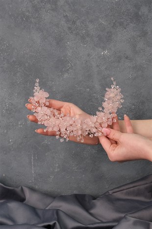 مسحوق نيدا زهرة المينا تاج الشعر وإكسسوار العمامة