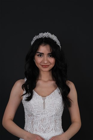 مسحوق نيدا زهرة المينا تاج الشعر وإكسسوار العمامة